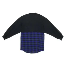 BB Authentic T-shirt med patch og lange ærmer “Black Blue” 698227TMM085212 BB Authentic T-shirt med patch og lange ærmer “Black Blue” 698227TMM085212