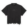 BB Classic Balenciaga kort T-shirt i oversize-pasform “Black” 783399TQVS81083
