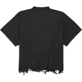 BB Classic Balenciaga kort T-shirt i oversize-pasform “Black” 783399TQVS81083 BB Classic Balenciaga kort T-shirt i oversize-pasform “Black” 783399TQVS81083