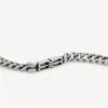 BB Icon tyndt gourmette-armbånd til mænd i antiksølv