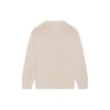 BB Laurel Crown Logo striktrøje med rund hals “Beige” 664369T32119028