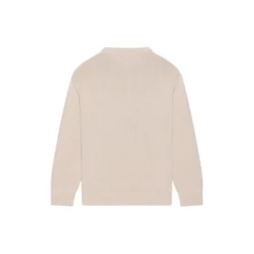 BB Laurel Crown Logo striktrøje med rund hals “Beige” 664369T32119028 BB Laurel Crown Logo striktrøje med rund hals “Beige” 664369T32119028