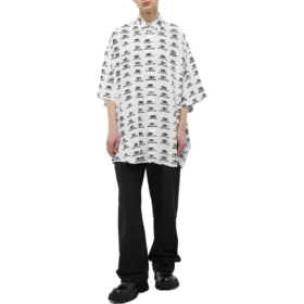 BB Logo Oversized-T-shirt “White Black” 725382TNL889040 BB Logo Oversized-T-shirt “White Black” 725382TNL889040