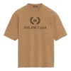 BB-mønsterprint, kortærmet, unisex, khaki 578139TEV529610
