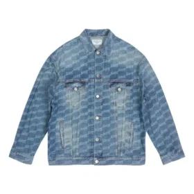 BB Monogram Large Fit-jakke “Blå” 675208TMW374437
