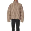 BB Monogram-pufferjakke “Beige Brown” 681885TML339378
