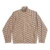 BB Monogram-træningsjakke, regular fit, “Beige Brown” 704495TML369378
