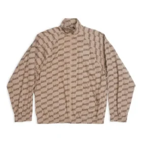 BB Monogram-træningsjakke, regular fit, “Beige Brown” 704495TML369378