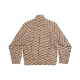 BB Monogram-træningsjakke, regular fit, “Beige Brown” 704495TML369378