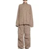 BB Monogram-træningsjakke, regular fit, “Beige Brown” 704495TML369378