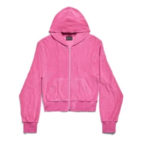 BB Motel Zip-up-hettetrøje, tætsiddende “Dark Pink” 791755TQVU85803 BB Motel Zip-up-hettetrøje, tætsiddende “Dark Pink” 791755TQVU85803