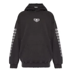 BB Paris Icon-hettetrøje i medium pasform “Black White” 570811TMVG69034