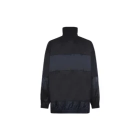 BB Patchwork Nylon vindjakke med gennemgående lynlås “Navy Black” 623019TIO544100 BB Patchwork Nylon vindjakke med gennemgående lynlås “Navy Black” 623019TIO544100
