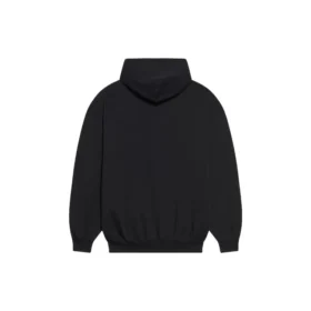 Bb Pixel Fleece-hettetrøje med snøre og lange ærmer, sort 578135TKVI81070