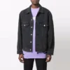 BB Sprayed Denim-jakke, Large Fit, “Dark Grey White” 678354TIWA21440