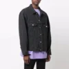 BB Sprayed Denim-jakke, Large Fit, “Dark Grey White” 678354TIWA21440