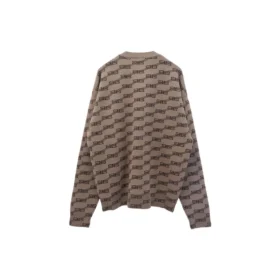 BB striktrøje med rund hals og mønster over hele “Beige” 733859T32539378 BB striktrøje med rund hals og mønster over hele “Beige” 733859T32539378
