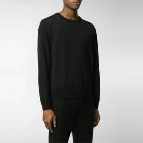 BB-sweatshirt med tryk på ryggen i interlock-strik “Black Green” 583117T14396076
