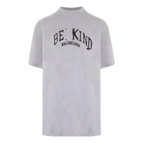 BE KIND T-shirt med rund hals “Grey” 739028TPVD51167