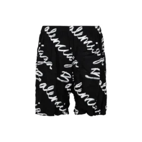 Bermudashorts med Scribble-logo “Black” 672410TML131070