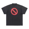 Bfrnd-serien Inside-out Oversized T-shirt “Black Faded” 787358TQVG81083
