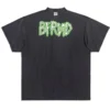 Bfrnd-serien Inside-out Oversized T-shirt “Black Faded” 787358TQVG81083