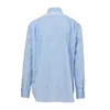 Bomulds-poplin-skjorte med logo på ryggen “Light Blue” 508465TWB044850