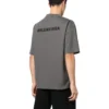Bomulds-T-shirt med broderet logo “Grey” 612966TNVG91300