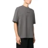 Bomulds-T-shirt med broderet logo “Grey” 612966TNVG91300