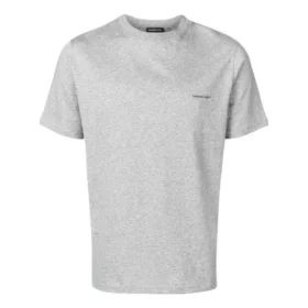 Bomulds-T-shirt med lille logo-print “Grey” 556151TYK281300 Bomulds-T-shirt med lille logo-print “Grey” 556151TYK281300