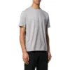 Bomulds-T-shirt med lille logo-print “Grey” 556151TYK281300