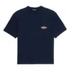 Bonjour Balenciaga bomulds-T-shirt med rund hals “Navy” 594579THV608065
