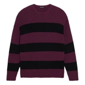 Border BB striktrøje “Purple Black” 608760T31621087 Border BB striktrøje “Purple Black” 608760T31621087