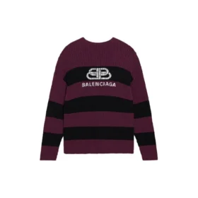 Border BB striktrøje “Purple Black” 608760T31621087 Border BB striktrøje “Purple Black” 608760T31621087