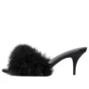 Boudoir 70 mm Sandaler “Black Feathers” 787447W0WMQ1000