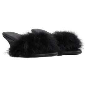 Boudoir 70 mm Sandaler “Black Feathers” 787447W0WMQ1000