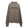 Boxy Logo-hettetrøje “Taupe Black” 729361TNVL27761