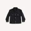 Børn – Balenciaga oversized jakke i sort, falmet