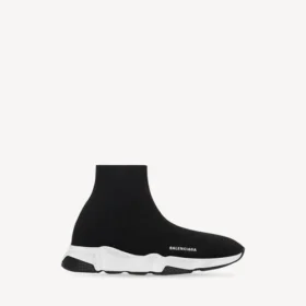 Børn – Speed-sneaker i genanvendt strik i sort/hvid