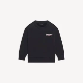 Børn – sweatshirt med motiv fra Political Campaign i sort