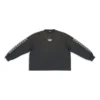 Broderet BB-sweater med rund hals og ærmer “Washed Black White” 699191TMVG79034