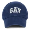 Broderet Pride-baseballkasket i bomuldstwill “Blå” 670810410B24000