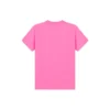 Broderet rundhalset kortærmet T-shirt, lyserød, 612964TJVD95764