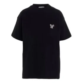 Broderet unisex-trøje med korte ærmer, sort 612965TIVD31000 Broderet unisex-trøje med korte ærmer, sort 612965TIVD31000