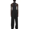 Bukser med elastisk talje og lige ben “Black” 743903TNT391000