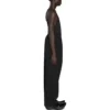 Bukser med elastisk talje og lige ben “Black” 743903TNT391000