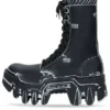 Bulldozer snørestøvler “Black Outline Calfskin” 672502WBEF21090