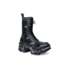 Bulldozer snørestøvler “Black Outline Calfskin” 672502WBEF21090