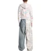 Business English Zip-up Hættetrøje “Off White” 788243TQVH69016