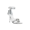 Cagole 110 mm Sandaler “White Arena Lambskin” 743057WAD4E9081